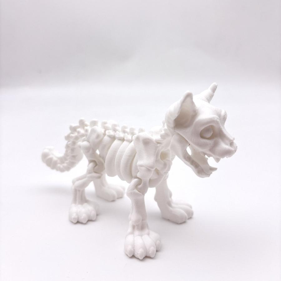 3D-печать статуэток скелета кошки на Хэллоуин, декорации в виде головы кошки-черепа. Идеальные подарки для любителей кошек, украшения на Хэллоуин белый