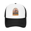 Fashion Jaun Pass Switzerland Retro Travel Emblem  Mesh Baseball Cap  American Street Style Sun Visor
