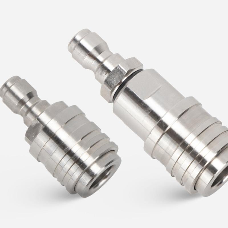 2Pcs Self Locking Quick Connector Pressure Washer Hose Adapter Quick Release Coupling for Water Sprayer Pipe Connections