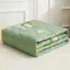 Daisy Printed Quilted Summer Quilt Soft Breathable Single Double Blanket Washable Thin Comforter with Pillowcase
