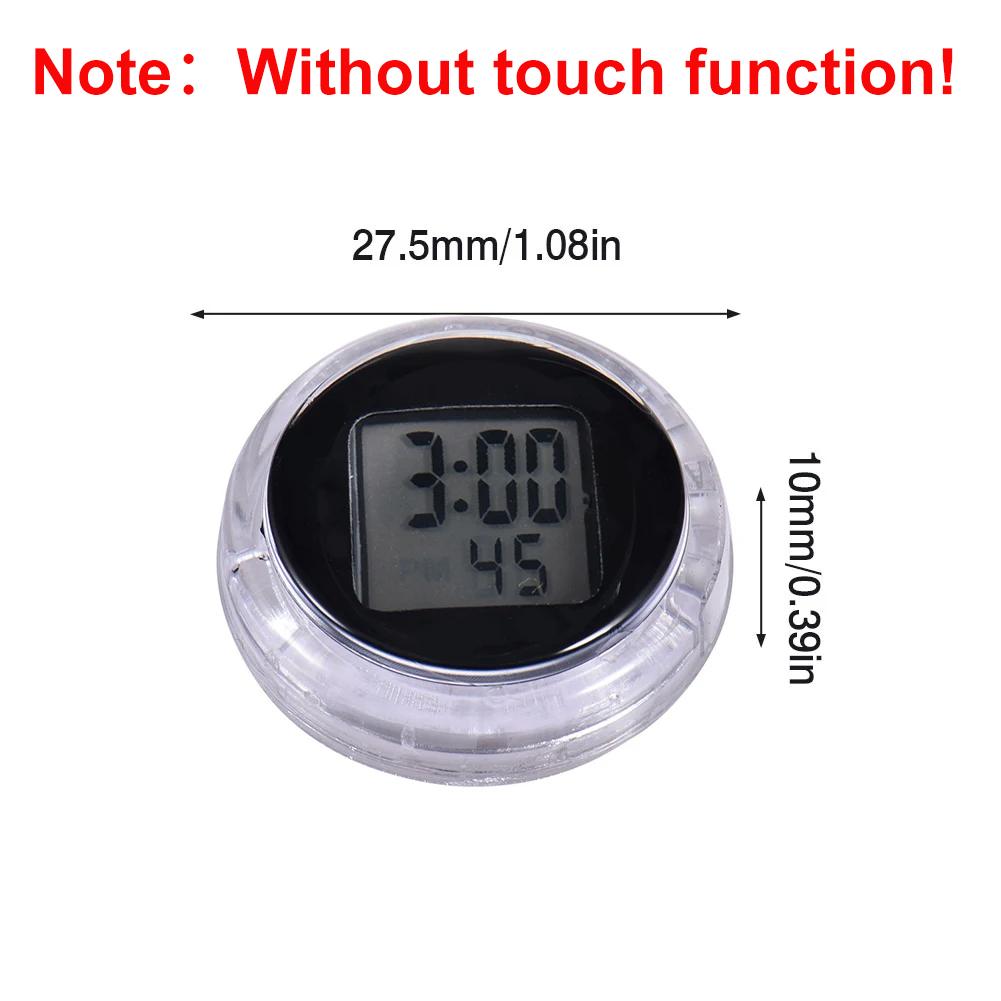 Car Clock Touch Luminous Mini Automobiles Internal Stick-On Digital Watch LED Digital Clocks Auto Ornament LED Air Vent Watch