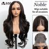 Noble Synthetic Lace Front Wigs For Women 28 Inch Curly Ash Blonde Highlight 13x4 Body Wave Silk Base Lace Wig Cosplay Daily Wig