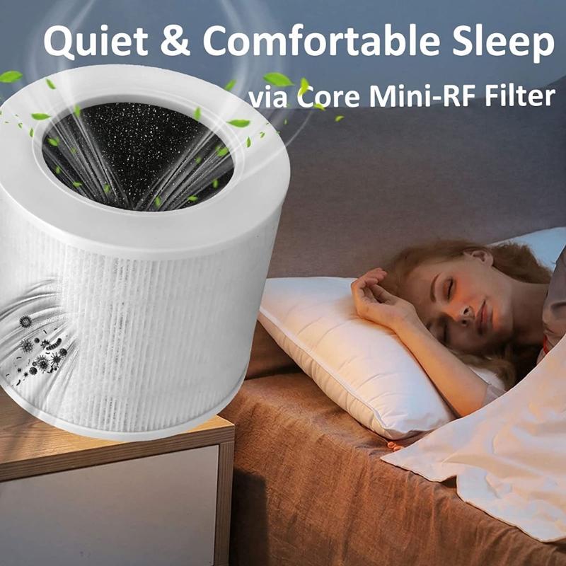 Replacement Air Purifier Filter Suitable for LEVOIT-Core Mini/Mini-RF HEPA 360-Degree Activated Carbon Filtration 2 Pack