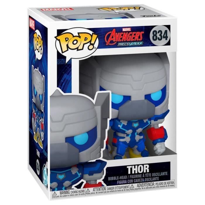 Figurine POP Marvel Merch Thor - Funko - Thor - Noir - Mixte - 3 ans et plus