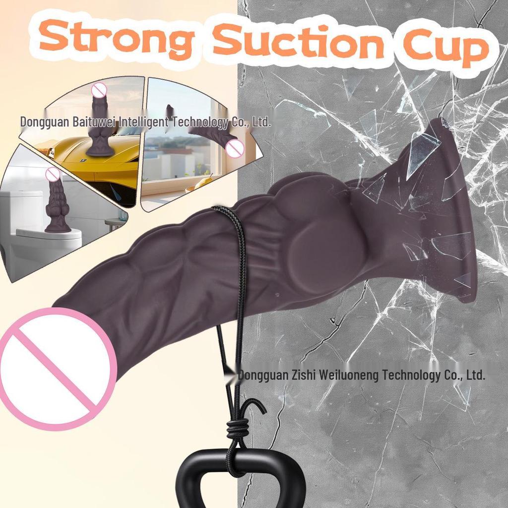 Muscle Monster Realistisches Flüssigsilikon Schwarz Großer Männlicher Masturbator - Anus Sexspielzeug