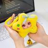 Cartoon Design Lucky Star Plush Keyring Rubber Plush Face Doll Stuffed Plush Toy  Kids