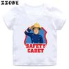 Hot Sale Fireman Sam Print Cartoon Kids T-shirt Funny Girls Clothes Baby Boys Short Sleeve T Shirt Summer White Children Tops