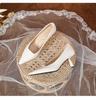 Temperament pointed beautiful French not tired feet single shoes spring new temperament thin heel white high heels women's high sense