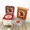 1 ks Podložka na židli Protiskluzová Náhodná barva Teplé podsedáky na židli Zesílená podložka na stoličku Pastýřské květiny 40x40CM Fleece