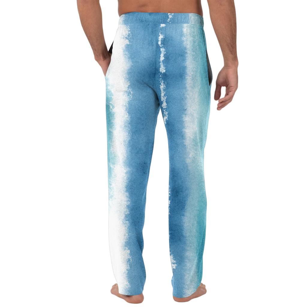 Herren Strickmode Print Tasche Freizeithose Schlafanzughose