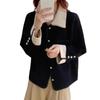 Autumn and Winter New Women's Fresh Double-sided Woolen Tops Color Matching Casual Fashion Short Woolen Imitation Mink Jackets Trendy