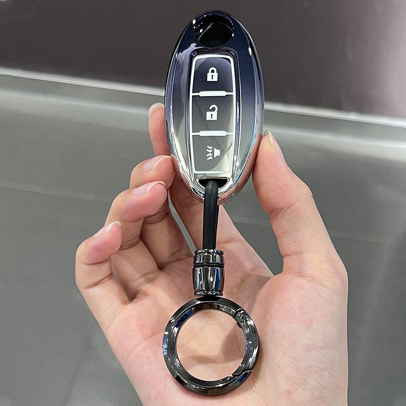 Nissan 14th Gen Key Case for Sylphy, Teana, Qashqai, X-Trail, Tiida, Bluebird, Terra, Murano - Car Shell Buckle Accessories