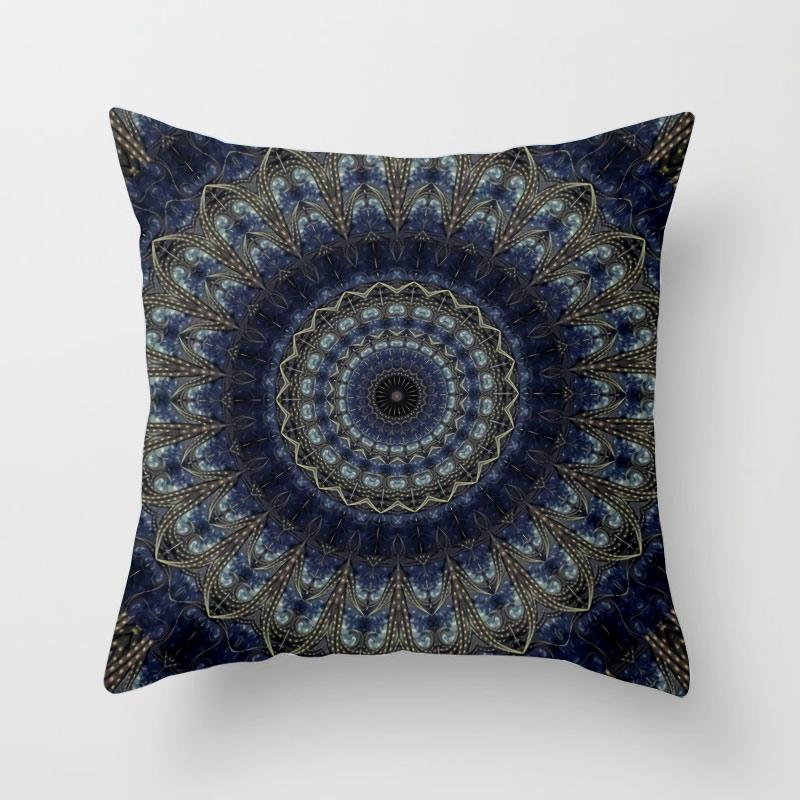 

Квадратная подушка с абстрактным принтом, чехол для подушки из полиэстера, автомобильный диван, офисное кресло, наволочка, простой домашний декор, орнамент 40X40CM