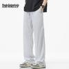 Mark Fairwhale Men's 2025 Summer Ice Silk Loose Straight Wide-Leg Casual Pants