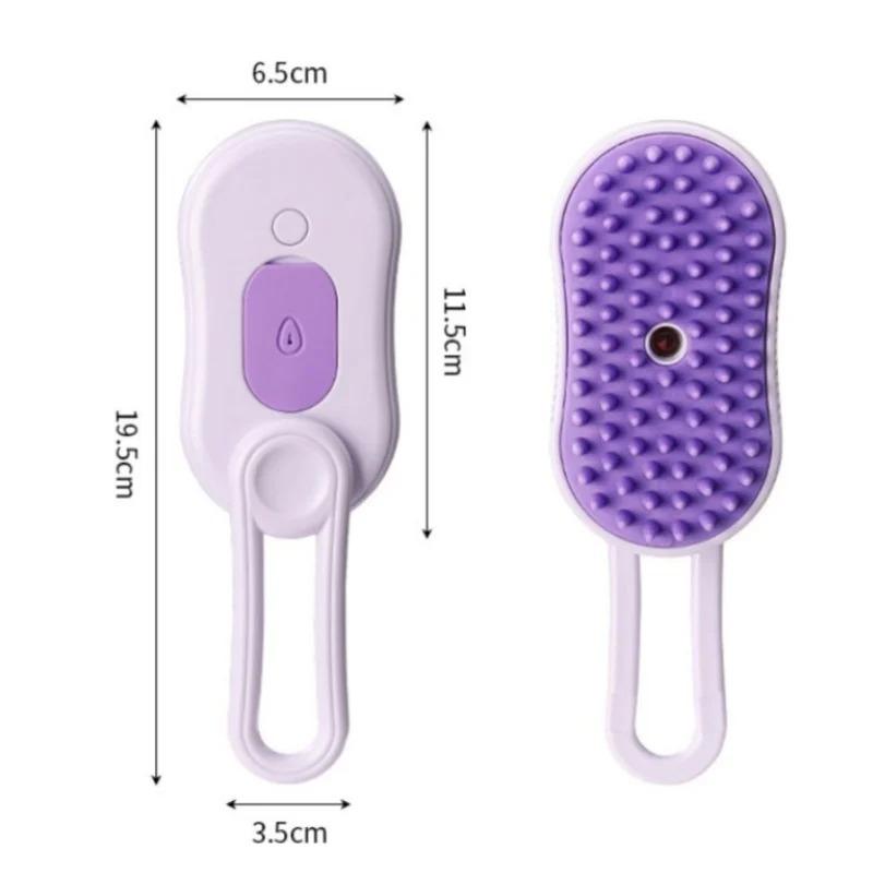 Pet Digital Spray Comb Cat Dog Hair Removal Comb USB Rechargeable De-fluffing Hair Removal Comb Pet Cleaning Tools