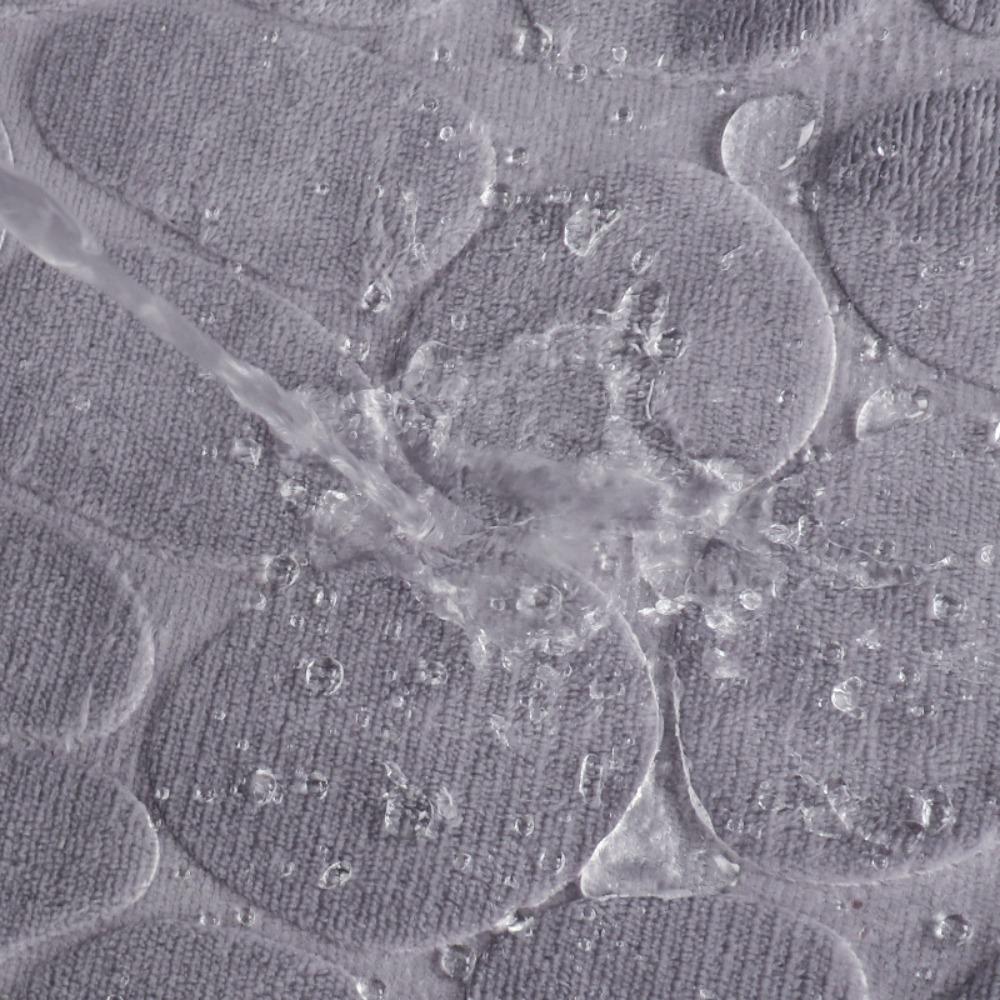 Non-slip Bath Mat Cobblestone Bathroom Rug NEW Durable Corner Mat