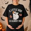 Tričko „Malý bubák se brzy narodí“, Vtipné těhotenské tričko na Halloween, Tričko pro budoucí maminku