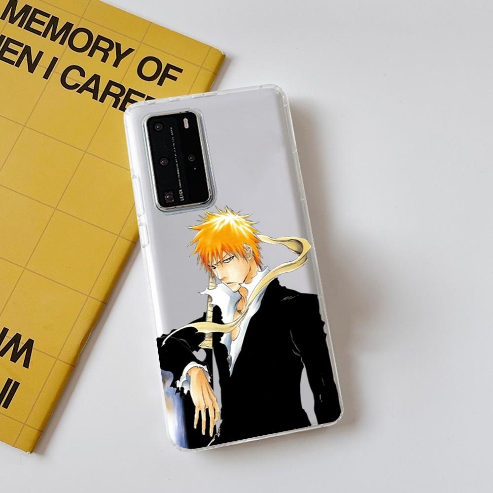 Anime Bleach Kurosaki Ichigo Phone Case for Samsung S10 20 22 23 A10 40 for Xiaomi10 Note10 for Huawei P50 20 Honor60 70