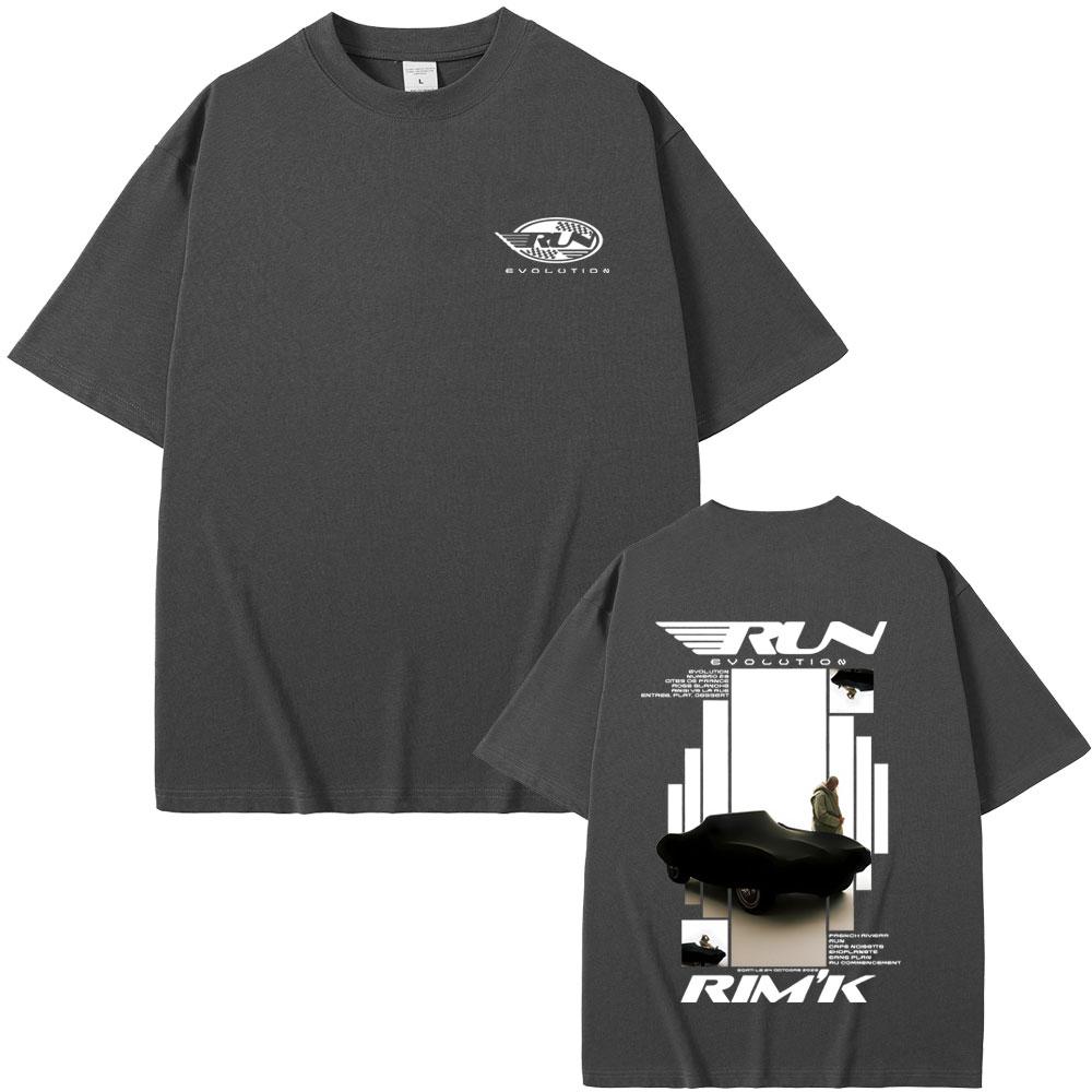 Rapper RimK Run Album Graphic Tshirt Unisex Women Hip Hop Fashion Pop Music Tshirt Male Casual Cotton Vintage T Shirt Streetwear