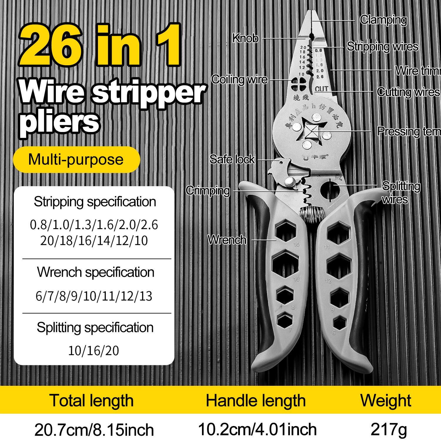 Multi-functional Crimping Wire Stripper Pliers-Cutter Cable Wire Crimping Electrician Repair Tools Wire Stripper Tool hand tools