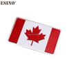 Nouveau Drapeau National du Canada 3D Métal Chrome Alliage d'Aluminium Emblème 3D Badge Autocollant Décalcomanie Accessoire Auto