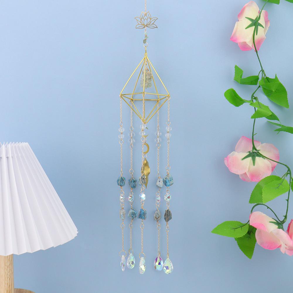 Dreamy Rainbow Crystal Wind Chime - Outdoor Sun Catcher Pendant T76