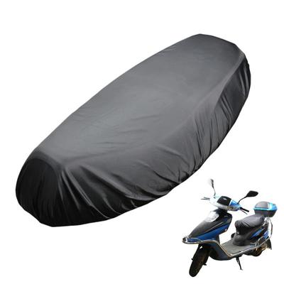 Motorrad-Regensitzbezug, universeller, flexibler, wasserdichter Sattelbezug, schwarz, 210D, Staub- und UV-Schutz, Sonnenschutz, Motorradzubehör