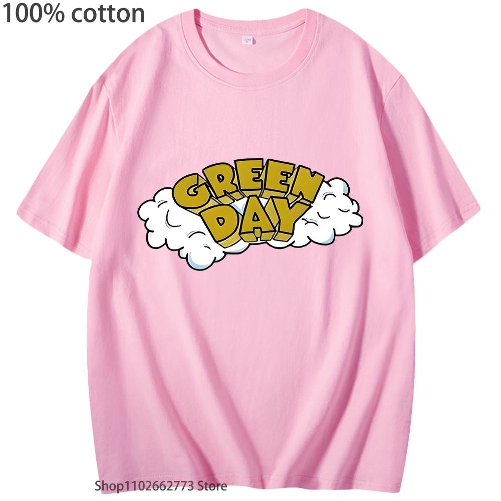 G-green Day Rock Band T Shirt Women Skate Graphic T-Shirts Men Clothing Rock Band Print Tops Cotton Summer Shirt