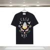 Unisex Cotton T-Shirt With Digital Print Letter Loose Fit Casual Wear