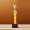 Customized High-End Golf Crystal Trophy, Souvenir, Home Decoration, Creative Wood, Resin Commemorative Rod, One Hole Awards, 1Pc