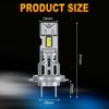 2 Adet 20000LM H7 LED Far Ampulleri 60W Mini Kablosuz CSP Araba Farı Fanlı Oto Diyot Lambaları H7 Turbo Led Otomobil Işıkları Canbus 12V 6500K Beyaz