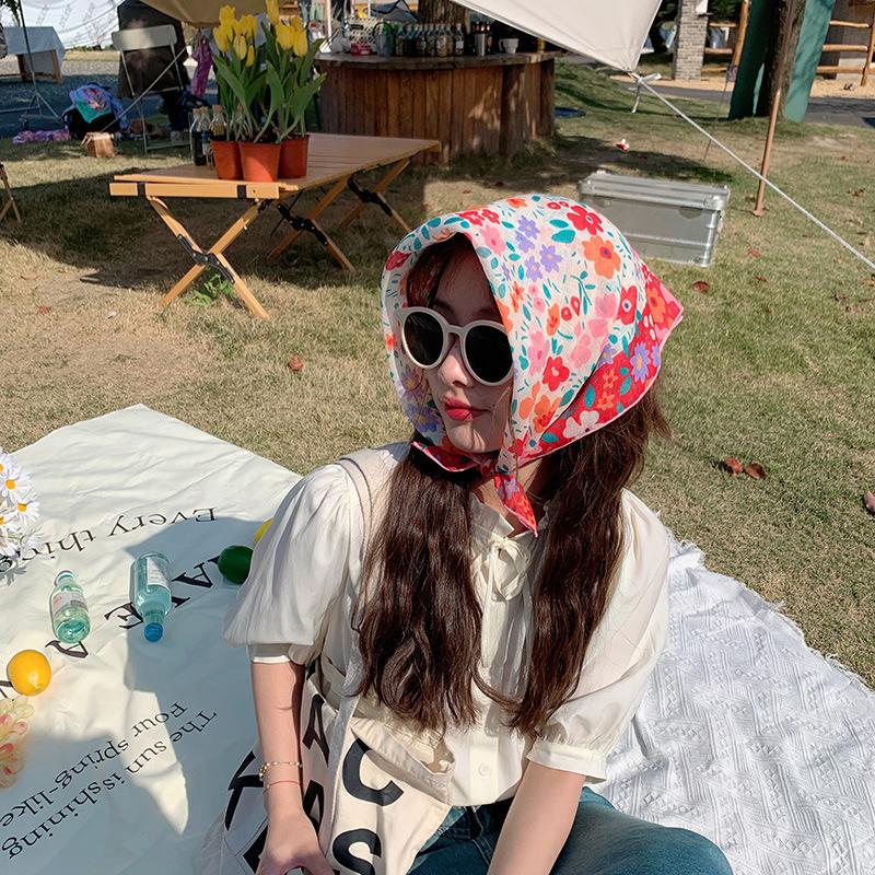 Fashionable And Casual Scarf Women S Artistic Spring Summer Decorative Headscarf