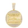 Hip Hop Last Supper Pendant Necklace With 13mm Iced Out Cuban Chain Necklaces Fashion Hiphop Men Charm 4mm Tennis Chain Jewelry
