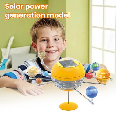 1 Set Sonnensystem-Spielzeug mit 3D-Planetenmodell mit Sonnenenergie, Wissenschaft, Universum, astronomisches Lernen, STEM