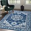 Machine Washable Rug Vintage Indoor Welcome Doormat Non-Slip Persian Kitchen Sink Rug Floor Carpet for Entrance Bedroom