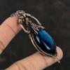 Neon Flash Labradorite Pendant Copper Wire Wrapped Pendant Handmade Copper Jewelry Original Gemstone Pendant Wire Wrapped Jewelry For Gifts