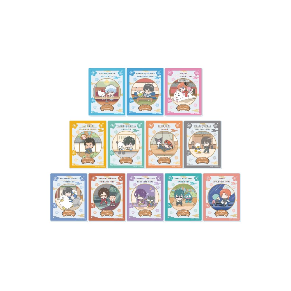 

Gintama x Sanrio Characters 01 [Collaboration Illustration] Acrylic Sheet Complete Set (Box of 12)