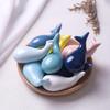 3*3.5*7cm  Cartoon Ceramic Chopsticks Holders Whale Shape Chopsticks Mat Kitchen Art Craft Tableware Chopsticks Stand