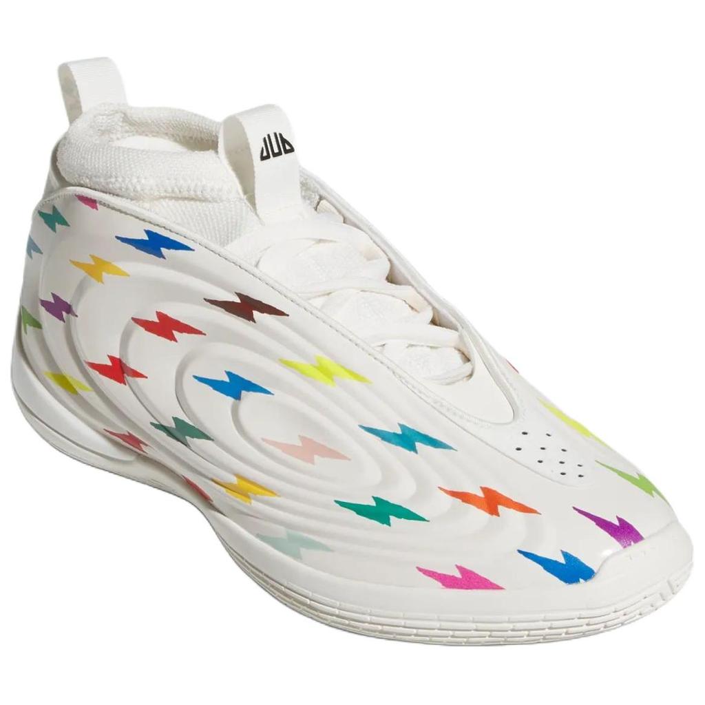Jalen Williams x adidas Harden Vol. 10 PE Scarpe da Ginnastica Unisex Thunderbolt Bianco Core-Bianco Core-Nero KZ7544