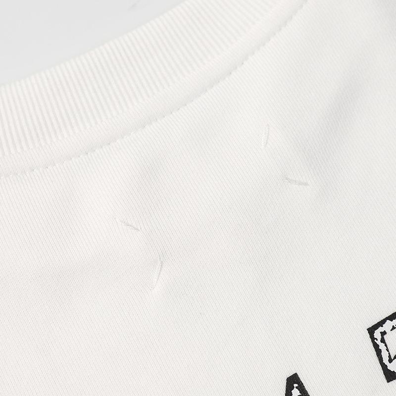 MM6 Maison Margiela European Niche Trendy Logo Loose Cotton Terry Sweatshirt