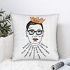 Notorious RBG Ruth Bader Ginsburg Quote Feminist Square Pillow Case Polyester Cushions for Sofa Funny Cushion Covers