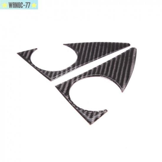 2PCS Carbon Fiber Front Pillar Horn Cover Trim Sticker For Tundra 2007-2013