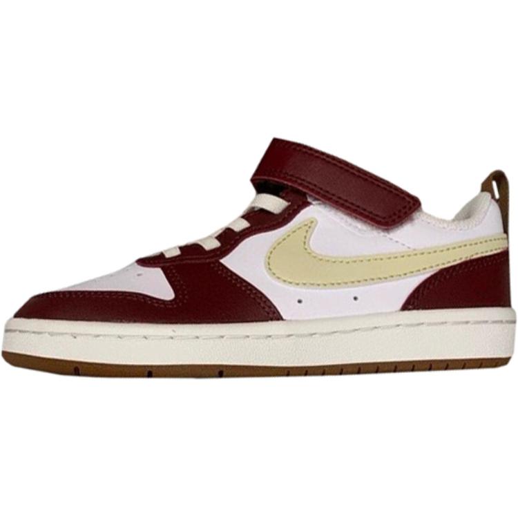 Nike Court Borough Low 2 Comfortable Soft Non-Slip Durable Low-Top Kids Skate Shoes Kids sneaker Red White IB4709-121