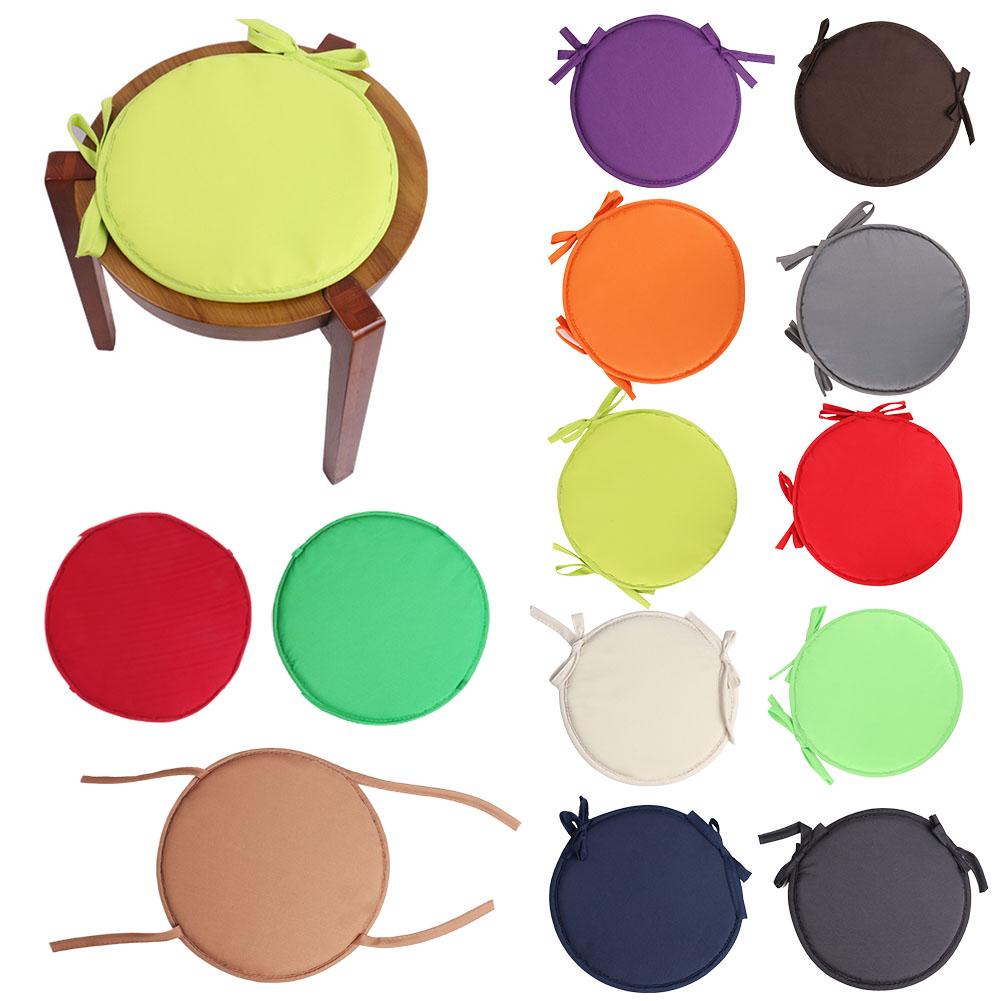 Round Chair Cushion Candy Color Seat Cushions With Pad Chair Kitchen Cushion For Garden Patio S V1B0