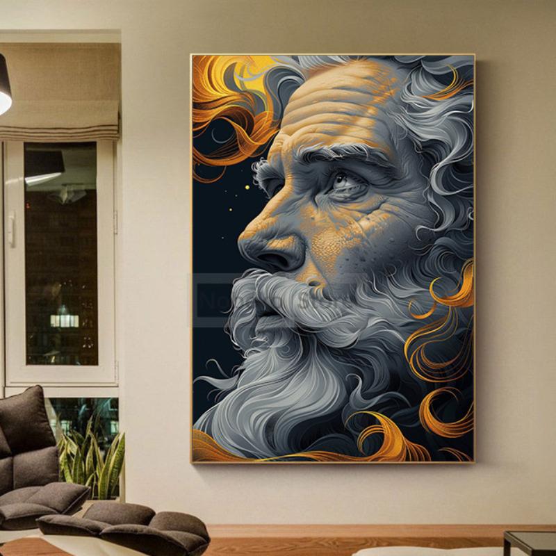 Greek Mythology Zeus Poster Greek Gods Ancient Roman Prints Canvas Painting Myths Legends Wall Art Pictures Home Room Decoration