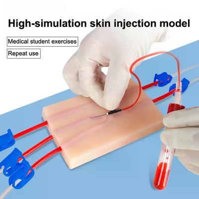 Pad Portable Venipuncture Injection Practice Simulation Human Skin Tear Resistant for Students Nurses Suture Training Model