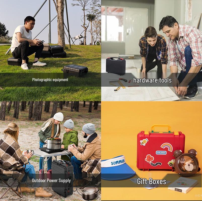 Multi-Size Explosion-Proof, Waterproof, Shockproof Plastic Tool Case with Optional Lining
