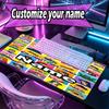 Custom Name Personalized Crayon Shin Pattern Mousepad, Laptop PC Desk Mat, Decorative Desk Mat for Home Keyboard Pad Gift