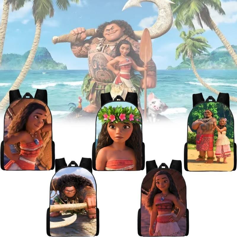 Moana Ocean Character Kids Backpack Set With Durable Waterresistant Material For School Use