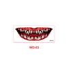 New Halloween Horror Big Mouth Tattoo Sticker Party Party Fun Makeup Thriller DIY Mouth Makeup Sticker